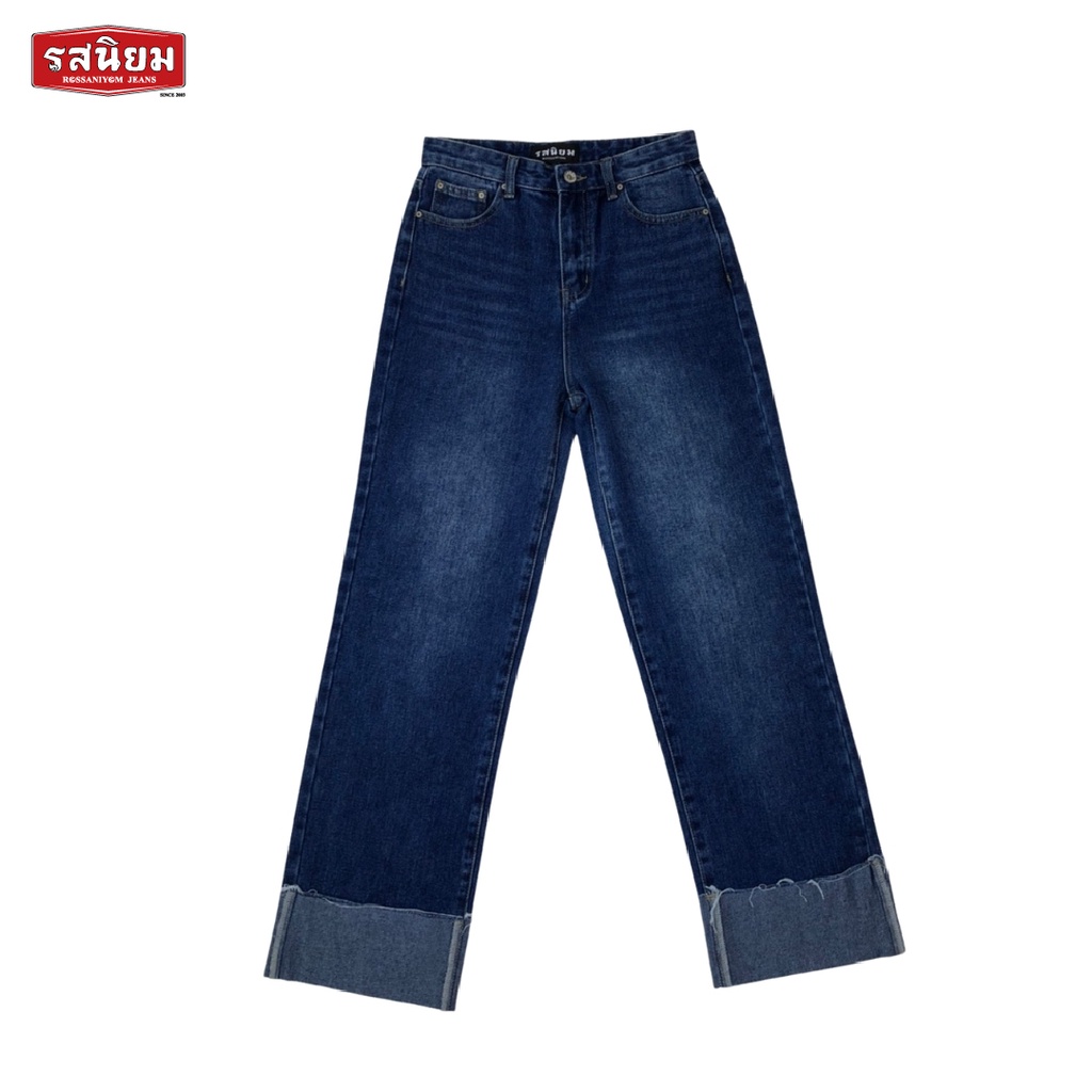 กางเกงยีนส์ขากระบอกผู้หญิง รุ่นWM42 Rossaniyom Jeans